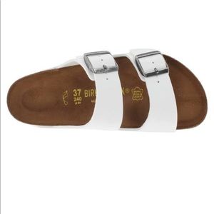 NWT Birkenstocks White Arizona Birko- Flor